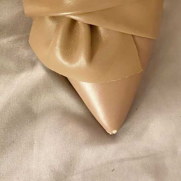 Nic +Zoe Womens Valentina Ruffle Closed Toe D-orsay leather Pump Deep Blush 8M - Picture 8 of 12